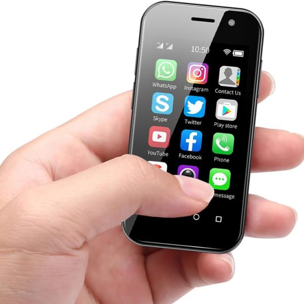 Mini 4G Smartphone Unlocked, 3.0 Inch Dual Sim Quad Core Mini Phone Premium Child Phone Small Smartphone Student Pocket Cellphone, 3+32GB (Black)