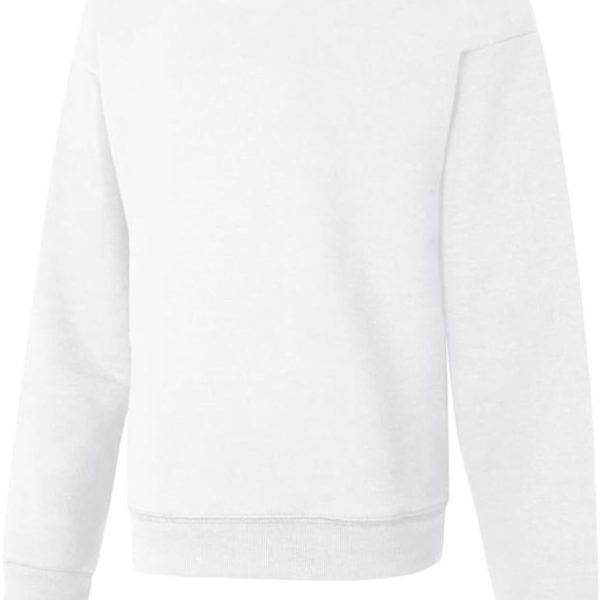 Hanes Girls EcoSmart Crewneck Sweatshirt, Soft Midweight Fleece Pullover for Girls
