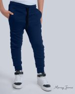 MONEY JONES ESSENTIALS Boys Sweatpants 3Pack - Fleece Joggers, Drawstring & Pockets, Slim Fit - Order 1 Size Up for Relax Fit - Image 2