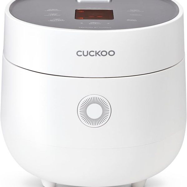 CUCKOO Micom Rice Cooker 6-Cup Uncooked / 12-Cup Cooked with Nonstick Inner Pot, Versatile Rice Maker with 9 Menu Options, Fuzzy Logic Technology, Auto Clean, Quick Rice Mode, White (CR-0675FW)