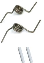 [DA81-01345B Spring OEM Mania] DA81-01345B 2-PACK NEW OEM Produced for SAMSUNG Refrigerator French Door Springs and 2 White Sleeve Pin Set Replacement Part - Image 2