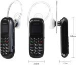 Mini Small Mobil Cell Phone L8star BM70 Bluetooth Handset 0.66 inch Unlocked Bluetooth Earphone Dialer Support SIM Card(Black) - Image 6