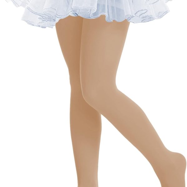 Ballet Tights for Girls - Ultra Soft Elastic Footed Tights for Toddler Girls - Warm Stockings
