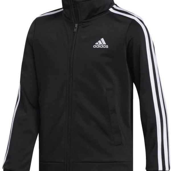 adidas Boys Zip Front Iconic Tricot Jacket