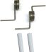 [DA81-01345B Spring OEM Mania] DA81-01345B 2-PACK NEW OEM Produced for SAMSUNG Refrigerator French Door Springs and 2 White Sleeve Pin Set Replacement Part