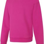 Hanes Girls EcoSmart Crewneck Sweatshirt, Soft Midweight Fleece Pullover for Girls