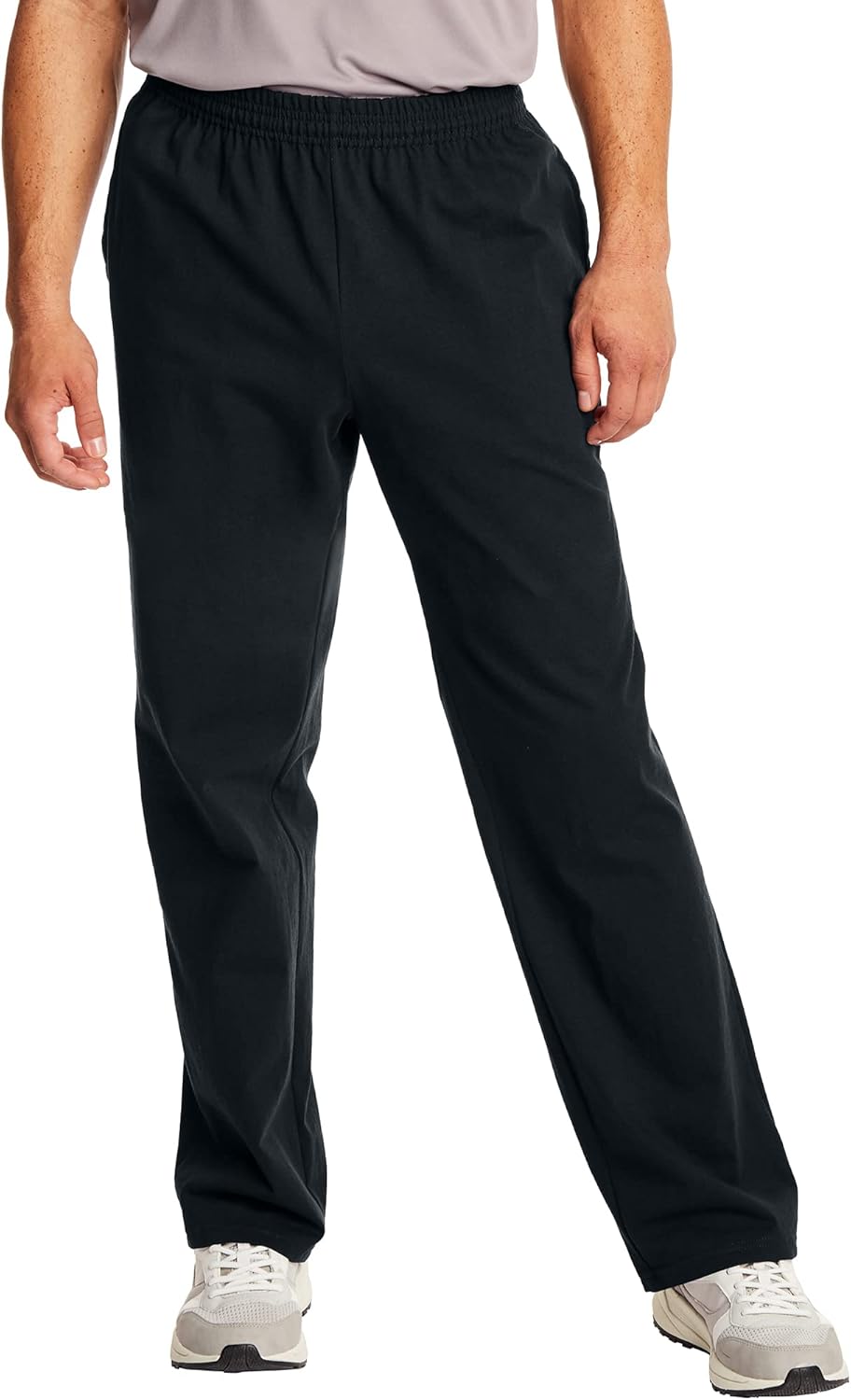 Hanes Mens Essentials Men’s Sweatpants, Men’s Cotton Jersey Pants with Hanes Mens Essentials Men’s Sweatpants, Men’s Cotton Jersey Pants with Pockets, 33”