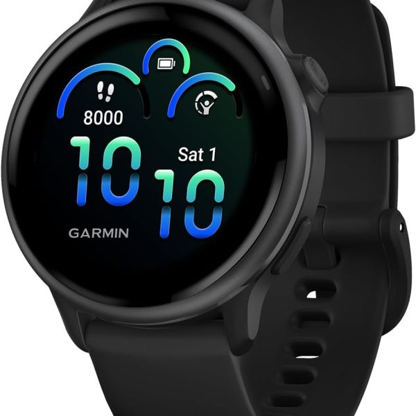 Garmin vívoactive® 6, Health and Fitness GPS Smartwatch, AMOLED Display, Up to 11 Days of Battery, Slate with Black Band