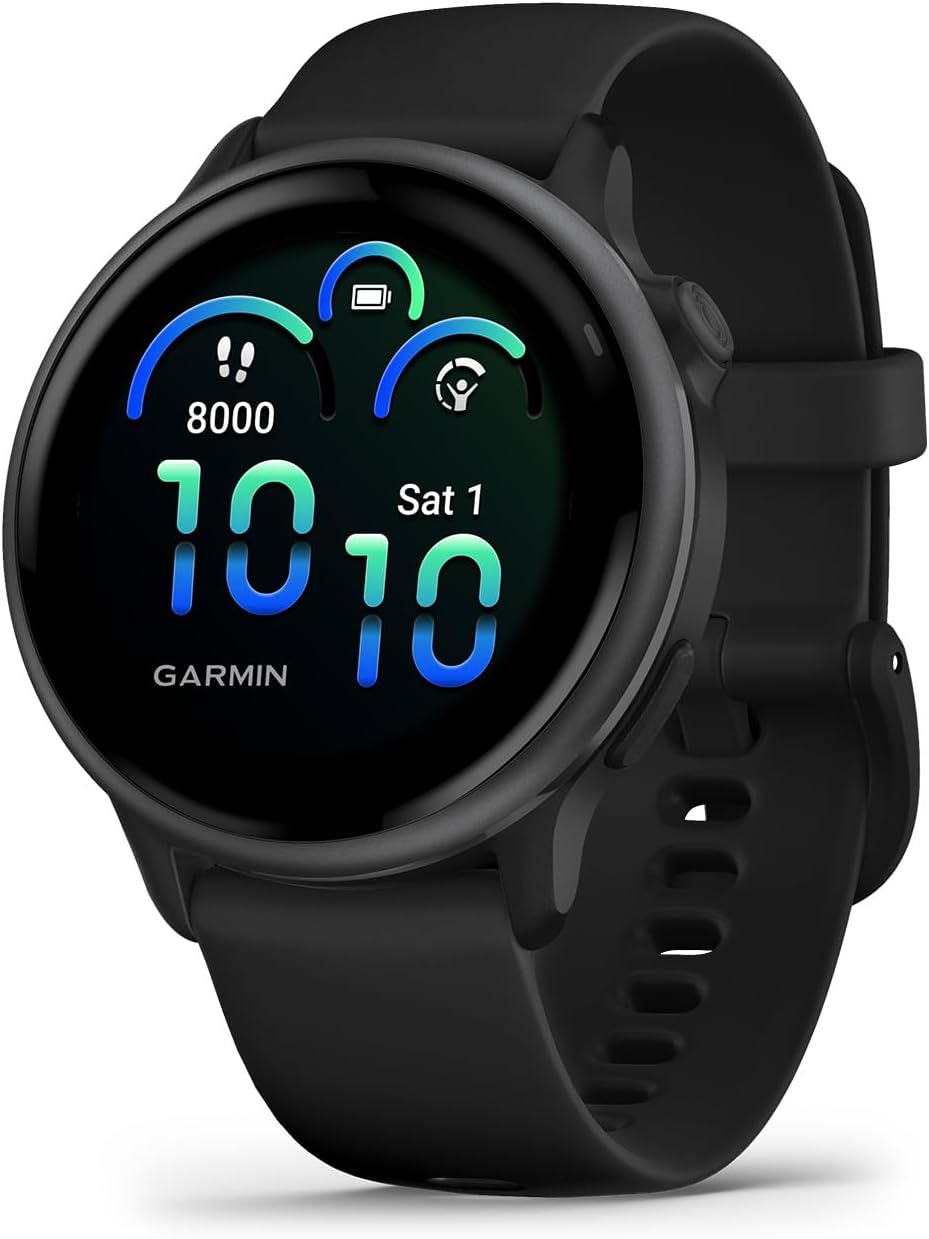 Garmin vívoactive® 6, Health and Fitness GPS Smartwatch, AMOLED Display, Up to 11 Days of Battery, Slate with Black Band 1 Garmin vívoactive® 6, Health and Fitness GPS Smartwatch, AMOLED Display, Up to 11 Days of Battery, Slate with Black Band