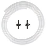 Gevi Household Drain Hose Extension for Nugget Ice Maker GIMN-1000 | 1/4'' ID x 6 Feet Length | Durable Silicone Material with Bending Flexibility | 2 Connectors Included