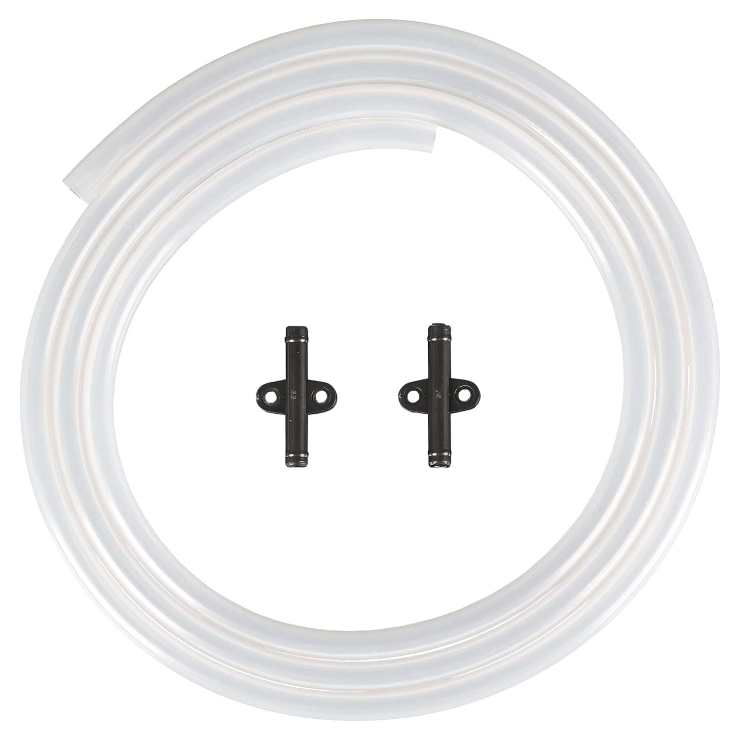 Gevi Household Drain Hose Extension for Nugget Ice Maker GIMN-1000 | 1/4'' ID x 6 Feet Length | Durable Silicone Material with Bending Flexibility | 2 Connectors Included 1 Gevi Household Drain Hose Extension for Nugget Ice Maker GIMN-1000 | 1/4'' ID x 6 Feet Length | Durable Silicone Material with Bending Flexibility | 2 Connectors Included