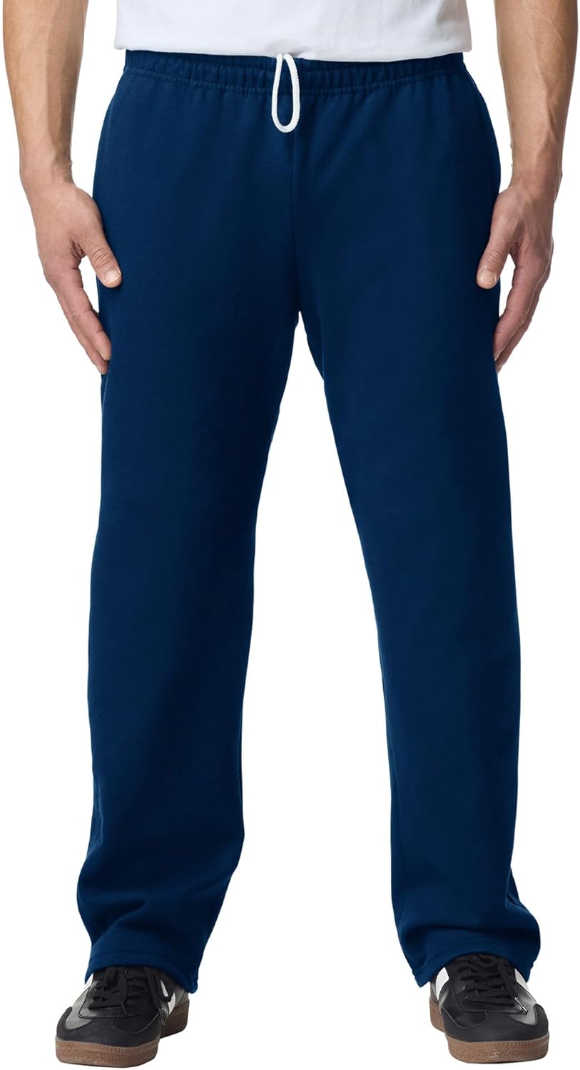 Gildan Adult Fleece Open Bottom Sweatpants with Pockets, Style G18300 Gildan Adult Fleece Open Bottom Sweatpants with Pockets, Style G18300