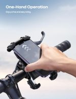 Lamicall Bike Phone Holder, Motorcycle Mount - Motorcycle Phone Holder, Handlebar Cell Phone Clamp, Scooter Phone Clip for iPhone Air 17 Pro Max, 16 15 Pro Max Plus, S20, More 4.7 to 6.8" Smartphones - Image 2