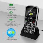 A400 Pro Silver - Large Button Cell Phone for Seniors丨4G LTE Unlocked Phones with SOS Button丨2MP Rear Camera丨Charging Dock丨1800mAh丨Dual SIM丨Speed Dial丨Volume Boost丨Hands-free丨Dumb Phone丨USB-C - Image 6