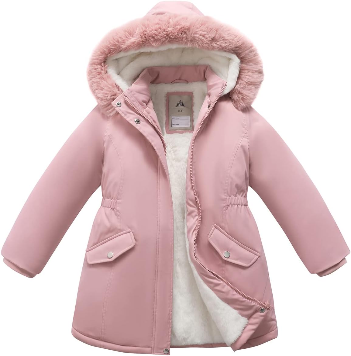 Girl's Long Coat Waterproof Winter Kids Outerwear Warm Parka Puffer Jacket with Hood 2 Girl's Long Coat Waterproof Winter Kids Outerwear Warm Parka Puffer Jacket with Hood - Image 2