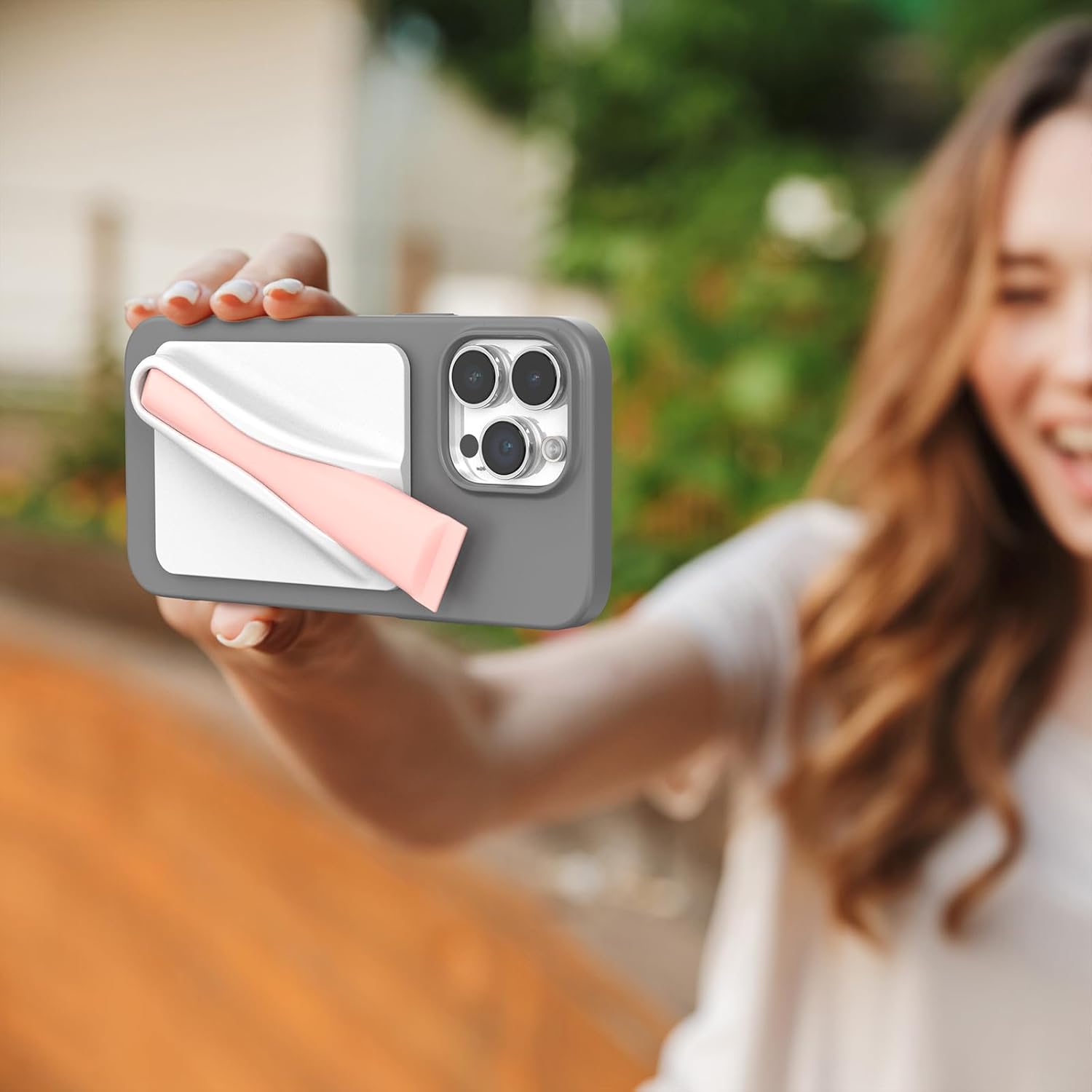 DOB SECHS Silicone Lip Holder for Cell Phone Lipstick Lip Glaze Phone Case Back Stick On Holder for iPhone and Android Phones, Grey 6 DOB SECHS Silicone Lip Holder for Cell Phone Lipstick Lip Glaze Phone Case Back Stick On Holder for iPhone and Android Phones, Grey - Image 6