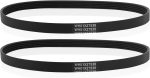 2pcs WH01X27538 Washer Drive Belt Replacement, Compatible with GE Washing Machines Replaces Parts AP6328256 PS12299369 4587903 290D1101P005 (Black)