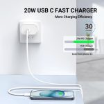 Essri i Phone Charger Fast Charging 10 FT, 3-Pack 20W PD USB C Charger Block with iPhone 14 13 Charging Cable 10 Foot, Compatible with iPhone 14 Pro/13Pro Max/12/11Pro/Mini - White - Image 2