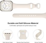 6 Pack Thin Bands Compatible with Apple Watch Band 38mm 40mm 41mm 42mm 44mm 45mm 46mm 49mm Women Men, Sport Silicone Strap Slim Wristband for iWatch Series 11 10 9 8 SE 7 6 5 4 3 2 1 Ultra - Image 3
