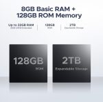 DOOGEE Note 58 Android 16 Unlocked Phones, 32GB+128GB/2TB Expand Cell Phone, 6.6''HD+90Hz Dispaly, 6250mah Battery, 4G Dual Sim Unlocked Smartphone, Widevine L1/NFC/OTG/Face Unlock - Image 3