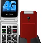 G3 Pro Red - 4G LTE Flip Phone for Seniors丨Unlcoked Flip Phone with SOS Button丨Loud Speaker丨Camera丨Talking Clock丨Photo Speed Dial丨 Hands-free丨Dumb Phone丨Charging Dock丨Extended Battery Life