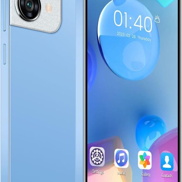 Mobile Phones, 5.0" IPS Display, Android 9.0, Dual SIM Dual Camera, Quad Core, 16GB ROM【Expandable up to 128GB】, Support WiFi/Bluetooth/FM, Face Unlocked Phones (Reno9pro-Blue)