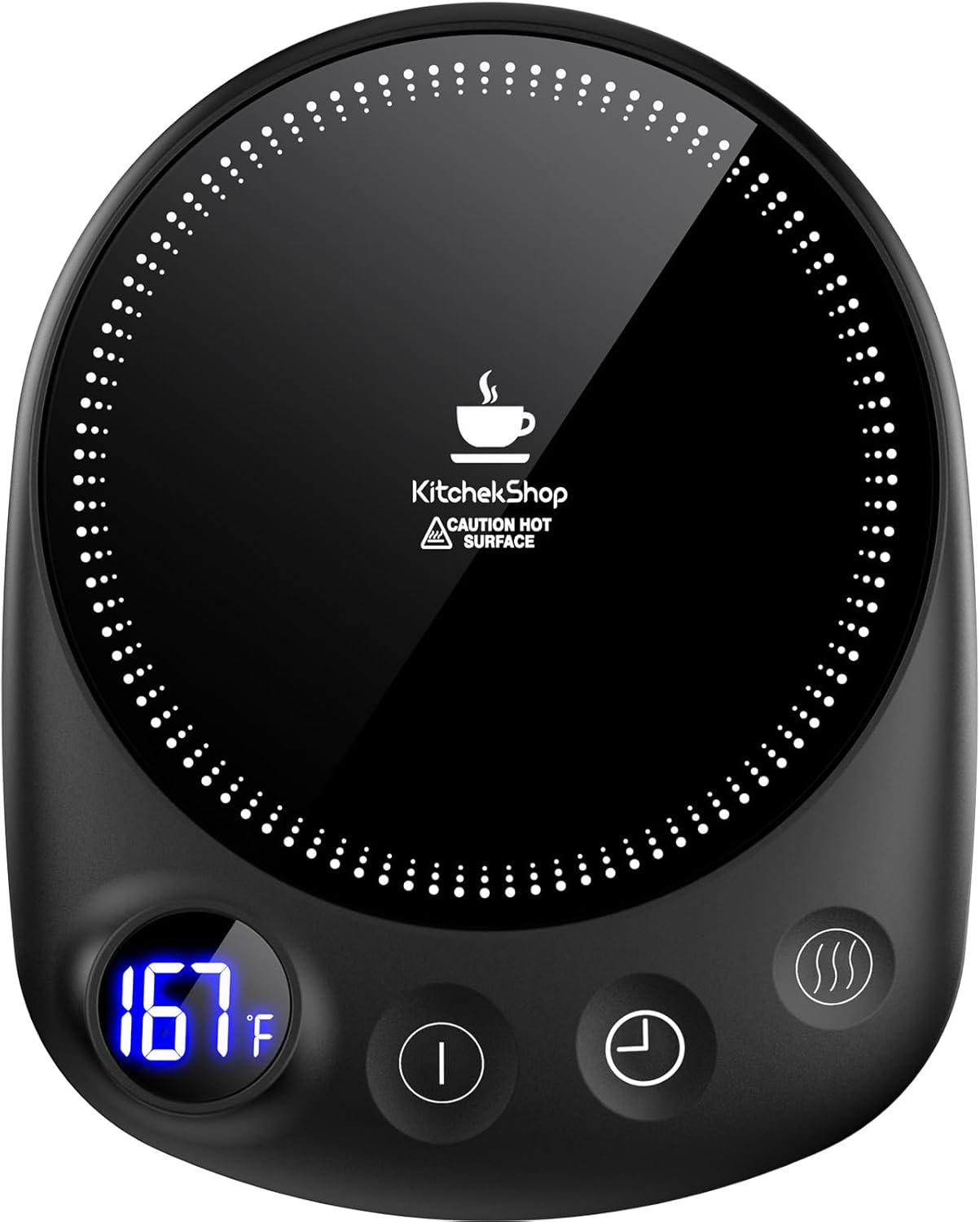 Coffee Mug Warmer - Fastest Heating & Highest Temperature, Coffee Cup Warmer for Desk Auto Shut Off, 4 Temp Settings & 1-12H Timer, Smart Electric Beverage Warmer for Coffee, Tea (Black) 1 Coffee Mug Warmer - Fastest Heating & Highest Temperature, Coffee Cup Warmer for Desk Auto Shut Off, 4 Temp Settings & 1-12H Timer, Smart Electric Beverage Warmer for Coffee, Tea (Black)