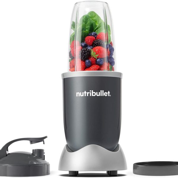 nutribullet Personal Blender, Shakes, Smoothies, Food Prep, and Frozen Blending, 24 Ounces, 600 Watt, Gray, NBR-0601WM