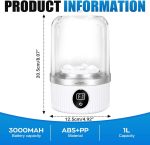 Underwear Washer, Mini Portable Washing Machine for Travel, Dorm & Camping - USB Rechargeable Gentle Wash for Bras, Socks, Baby Clothes - Compact for Apartments & RV - Image 2