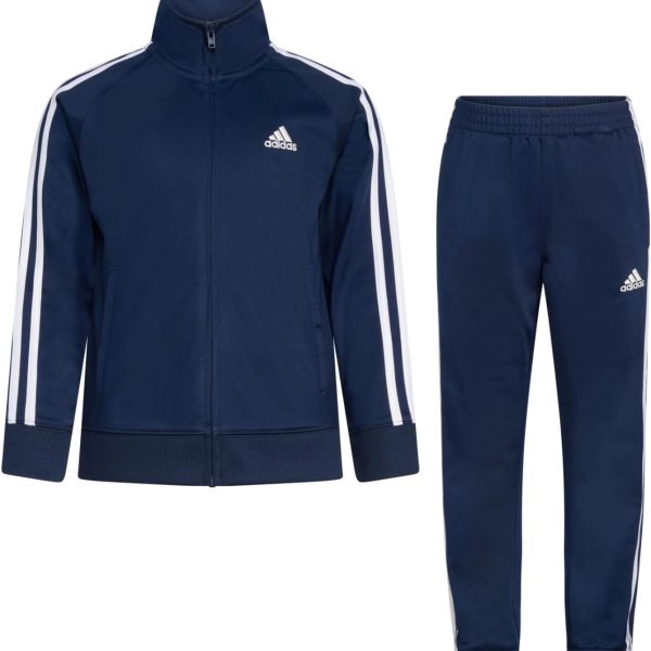 adidas boys Tricot Tracksuit Jacket Jogger Pant Set