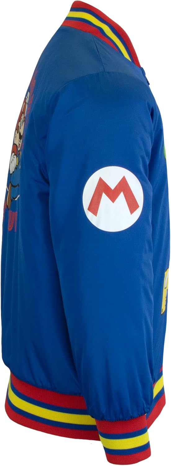 Nintendo Super Mario Bomber Jacket for Boys 4 Nintendo Super Mario Bomber Jacket for Boys - Image 4
