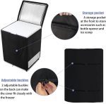 Outdoor Deep Freezer Cover,Heavy Duty 600D 100% Waterproof Chest Freezer Cover,Freezer Covers for Outside 5.0 Cubic Chest Freezer,Top Can Be Opened by Zipper(28"W x 23"D x 34"H,Black) - Image 4