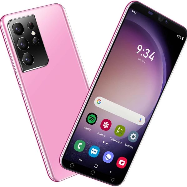 Cheap Mobile Phone, 5.0 Inch Dual SIM, Quad Core 16GB ROM, Android 9.0, Dual Camera, WiFi/Bluetooth/Face ID SIM Free Unlock Phone (Pink)