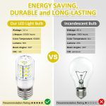 Sanyasi 5304511738 LED Light Bulb Refrigerator for Frigidaire Electrolux KEI D34L Fridge Light Bulb Replace PS12364857 AP6278388 Refrigerator Parts & Accessories (3.5W White Light) - Image 4