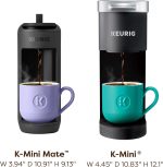 Keurig K-Mini Mate Single Serve K-Cup Pod Coffee Maker, Brews Up to 12 oz Cup, Compact Portable Coffee Machine for Small Spaces, Great For Dorms & Offices, Black - Image 5
