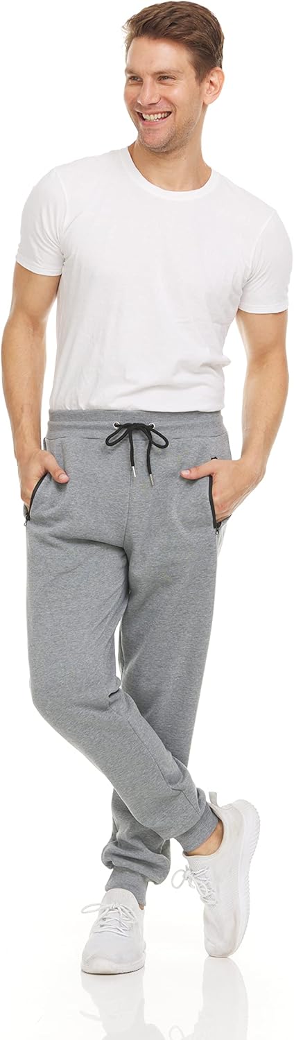 PURE CHAMP Mens 3 Pack Fleece Active Athletic Workout Jogger Sweatpants for Men with Zipper Pocket and Drawstring Size S-3XL 5 PURE CHAMP Mens 3 Pack Fleece Active Athletic Workout Jogger Sweatpants for Men with Zipper Pocket and Drawstring Size S-3XL - Image 5