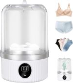 Underwear Washer, Mini Portable Washing Machine for Travel, Dorm & Camping - USB Rechargeable Gentle Wash for Bras, Socks, Baby Clothes - Compact for Apartments & RV