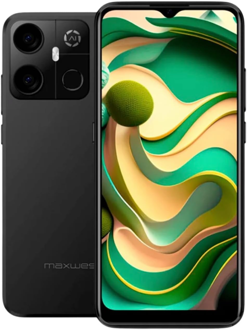 Maxwest Gravity G64 Smartphone, 6.57-inch HD+ Display, 16MP AI Camera Maxwest Gravity G64 Smartphone, 6.57-inch HD+ Display, 16MP AI Camera - 64GB Storage - 8GB RAM, Face Unlock, Black, Blue, Silver, Mint