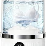 Underwear Washer, Portable Mini Washing Machine, 3000mAh Rechargeable Cordless Washing-machine, Portable Small Wireless Washing Machine for Home Use, for Underwear, Small Loads, Baby Clothes (White)