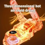 Shoe Dyer, Portable Electric Shoes Boots Glove Dryer and Warmer with Folding and Drying Adjustable Rack, Rapid Heating And Rapid Drying Multi-shoe Universal, Intelligent Timer and Constant Temperature - Image 4