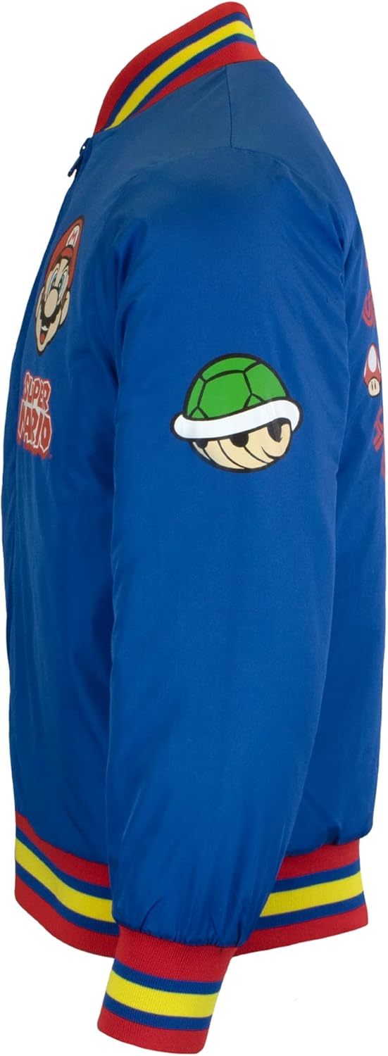 Nintendo Super Mario Bomber Jacket for Boys 3 Nintendo Super Mario Bomber Jacket for Boys - Image 3
