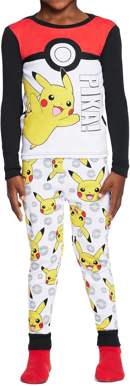 Pokémon boys 6-piece Snug-fit Cotton Pajama Set, Soft & Cute for Kids 3 Pokémon boys 6-piece Snug-fit Cotton Pajama Set, Soft & Cute for Kids - Image 3