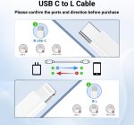 Essri i Phone Charger Fast Charging 10 FT, 3-Pack 20W PD USB C Charger Block with iPhone 14 13 Charging Cable 10 Foot, Compatible with iPhone 14 Pro/13Pro Max/12/11Pro/Mini - White - Image 8