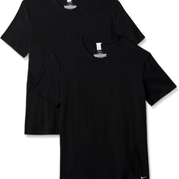 Nike Men's All Day Cotton Stretch Short Sleeve Crewneck Undershirts (2-Pack)
