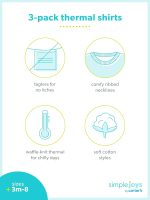 Simple Joys by Carter's Boys 3-Pack Thermal Long Sleeve Shirts - Image 5