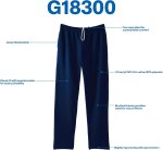 Gildan Adult Fleece Open Bottom Sweatpants with Pockets, Style G18300 - Image 4