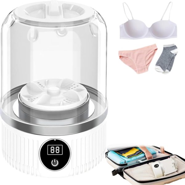 Underwear Washer, Mini Portable Washing Machine, Rechargeable Cordless Washing-Machine for Travel, Apartment, Dorm, RV, Hotel