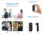Mini Small Mobil Cell Phone L8star BM70 Bluetooth Handset 0.66 inch Unlocked Bluetooth Earphone Dialer Support SIM Card(Black) - Image 4