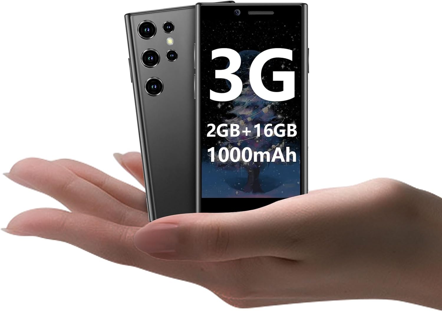 Mini Smartphone 3G Unlocked Mini Phone Kid's Smartphone 3.0'' HD Touch Screen World's Smallest 1000mAh Battery Dual SIM Little Mobile Phone with Face ID Pocket Child Cellphone 2GB+16GB Black 1 Mini Smartphone 3G Unlocked Mini Phone Kid's Smartphone 3.0'' HD Touch Screen World's Smallest 1000mAh Battery Dual SIM Little Mobile Phone with Face ID Pocket Child Cellphone 2GB+16GB Black