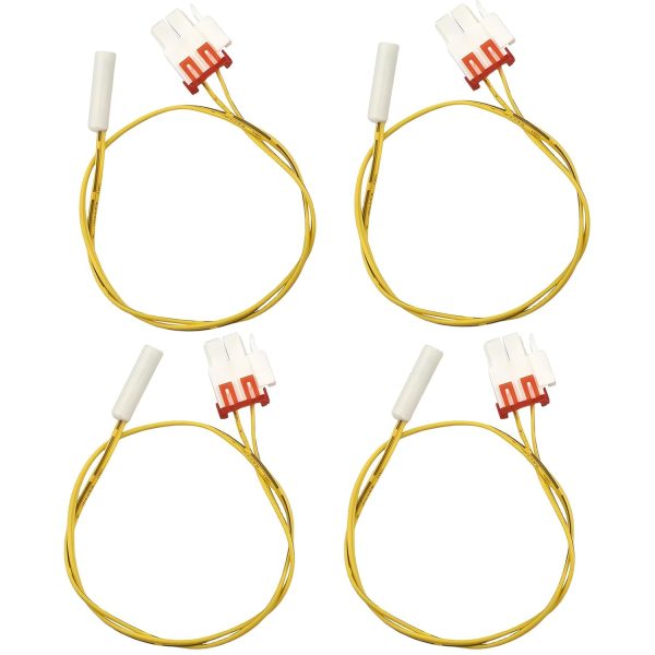 4-Pack DA32-10104N Temperature Sensor for Samsung Refrigerator, Compatible with DA32-10104V 2030330 AP4979323 PS4138666 114002,Refrigerator Temp Sensor
